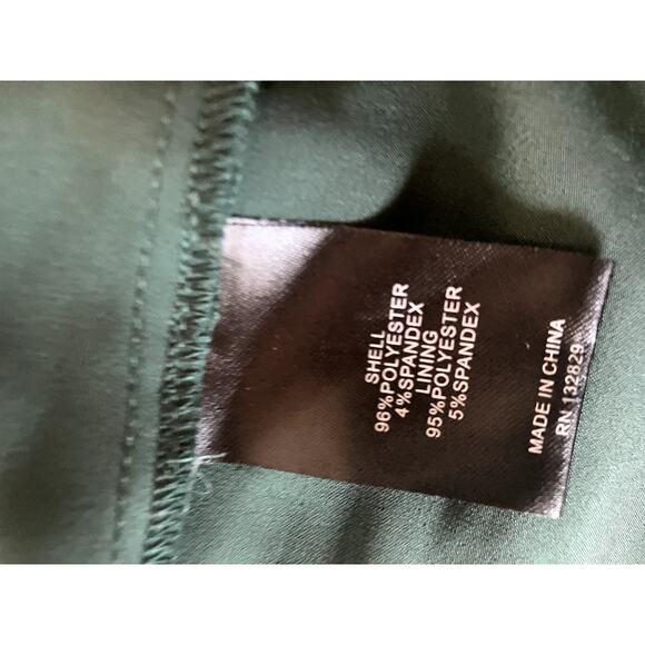 NBD (Revolve) Timon Mini Dress Asymmetric Tie Shoulder Emerald Green Sz Medium M - Picture 2 of 7